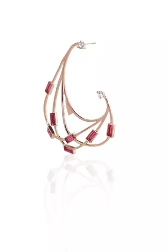 Pink And Rose Earring