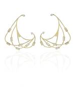 Abf And Yellow Gold Earring