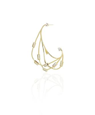 Abf And Yellow Gold Earring 2