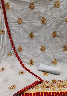Grey embroidered cotton salwar 2