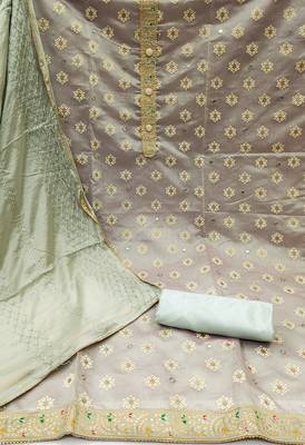 Grey Mirror Chanderi Salwar 2
