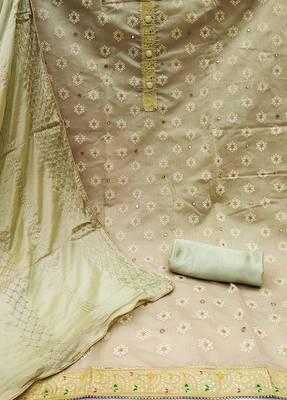 Light-Green Mirror Chanderi Salwar 2