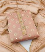 Peach mirror chanderi salwar
