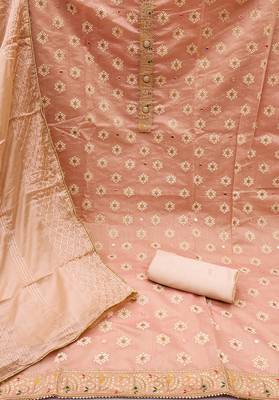 Peach mirror chanderi salwar 2