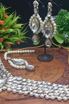 White necklaces