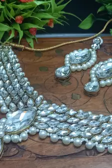 White necklaces