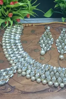 White necklaces