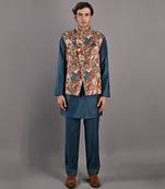 Maroon & Teal Green Fiore