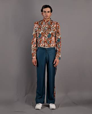 Maroon & Teal Green Corey 1