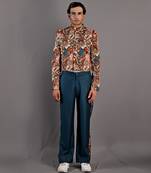 Maroon & Teal Green Corey