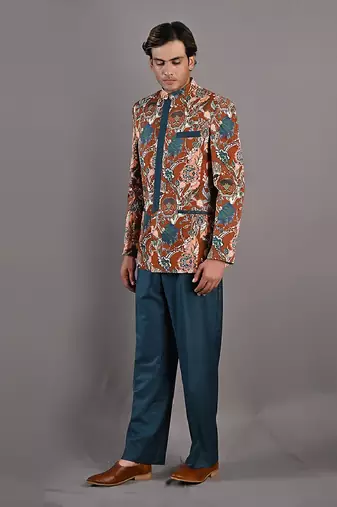 Maroon & Teal Green Ren