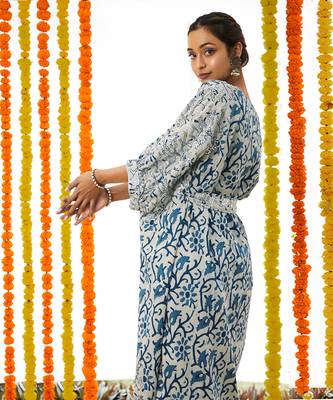 BLUE Kaftan Dress 3