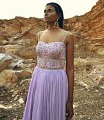 Lavender Corset Anarkali