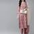 Pink embroidered silk ethnic-kurtis