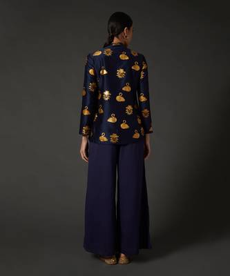 Indigo Blue Block Printed Tunic 2