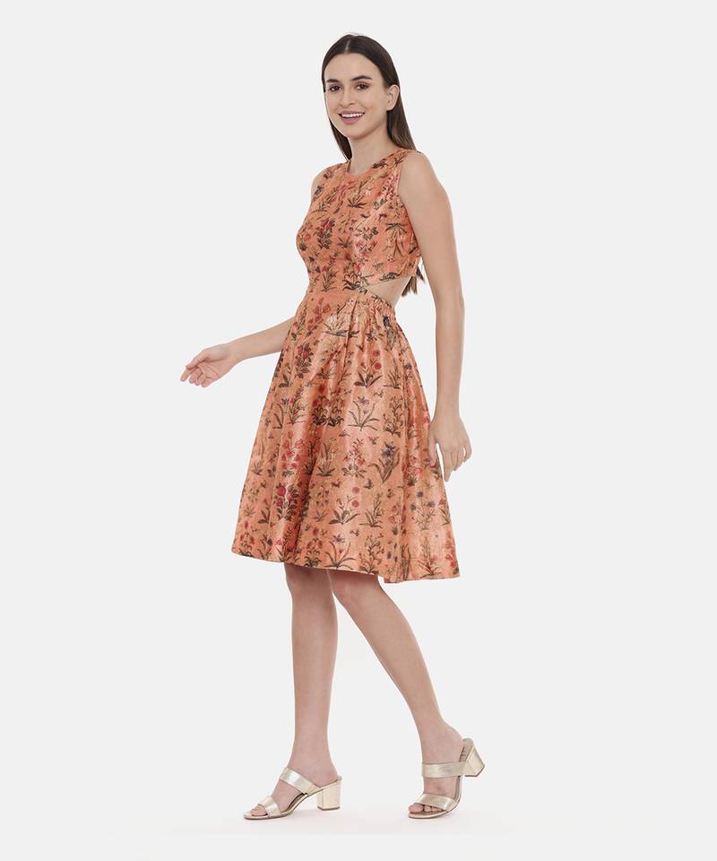 Frock Style Chanderi Dress