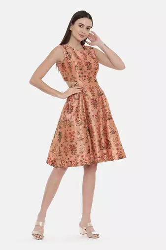 Frock Style Chanderi Dress