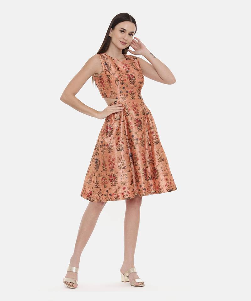 Frock Style Chanderi Dress