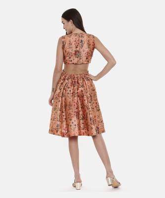 Frock Style Chanderi Dress 4