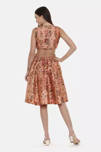 Frock Style Chanderi Dress