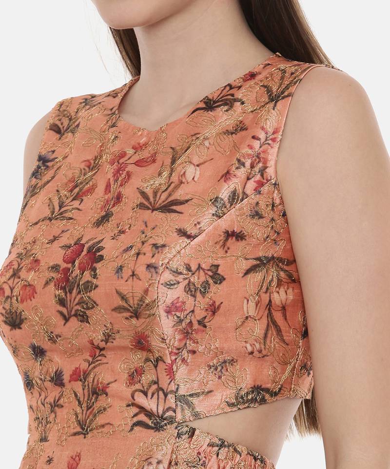 Frock Style Chanderi Dress