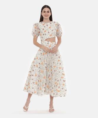 Embroidered Sylish Cut Dress 1