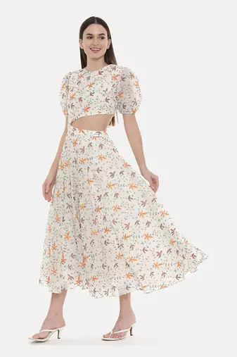 Embroidered Sylish Cut Dress