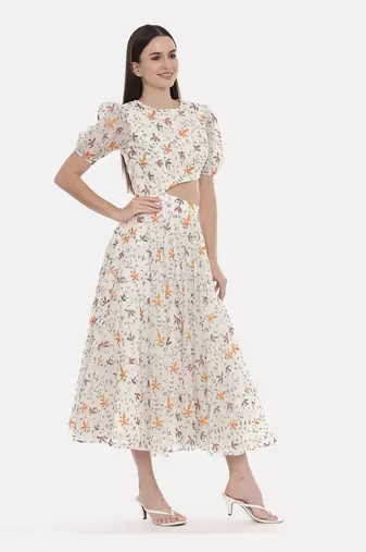 Embroidered Sylish Cut Dress