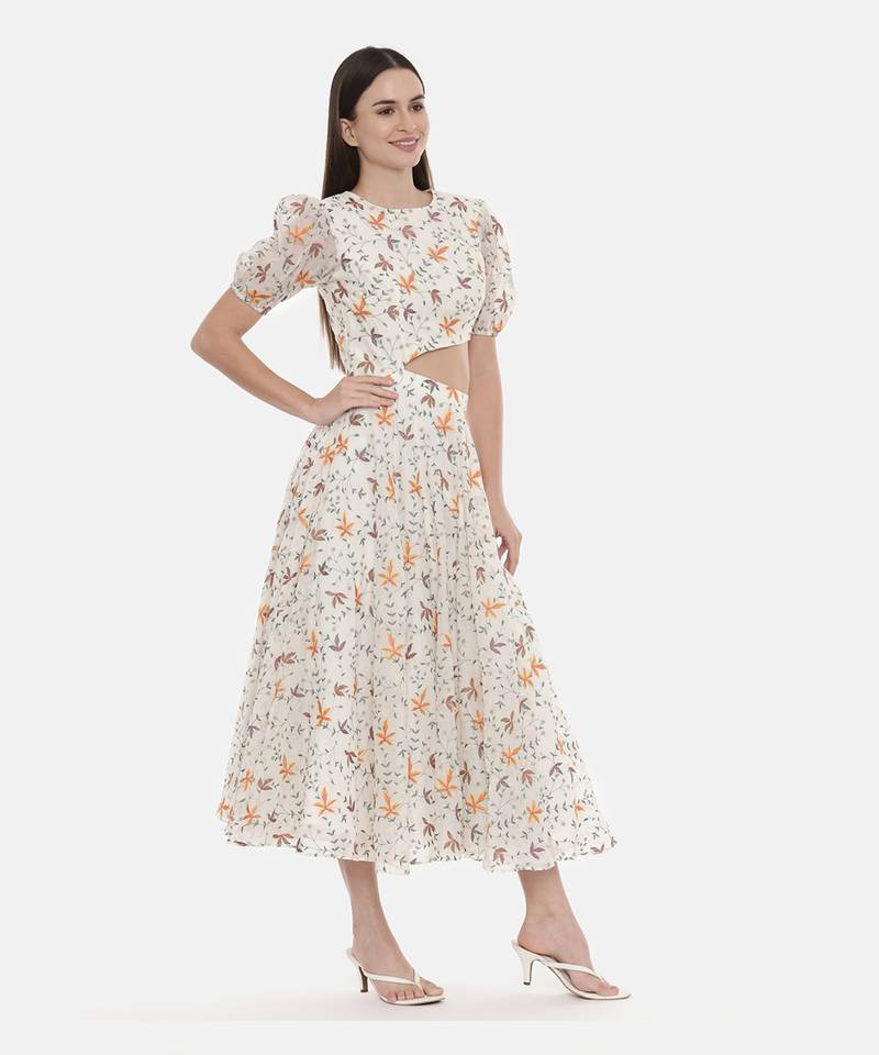 Embroidered Sylish Cut Dress