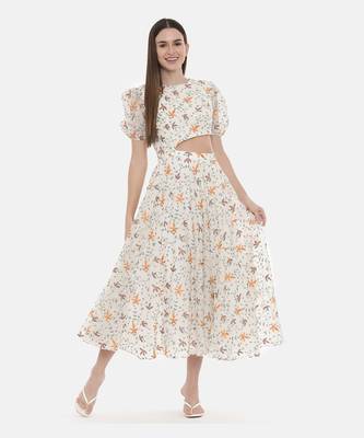 Embroidered Sylish Cut Dress 5