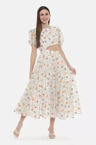 Embroidered Sylish Cut Dress