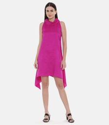 Pink cowl Short Dress