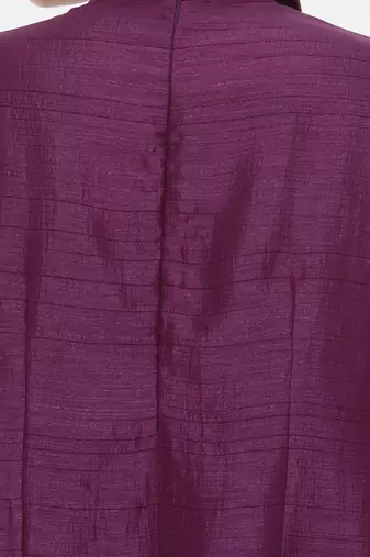 Double Layer Purple Silk Dress