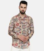 Muslin Ikat Print Shirt