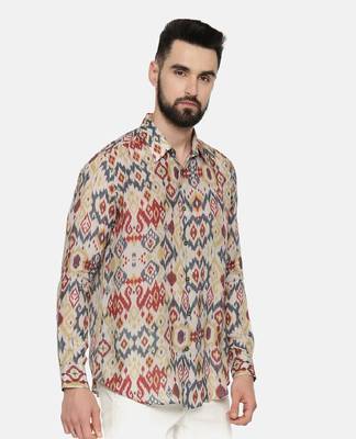 Muslin Ikat Print Shirt 5
