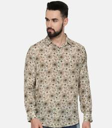 Muslin Beige Print Shirt