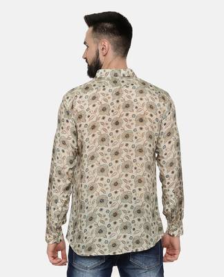 Muslin Beige Print Shirt 4