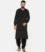 Black Hand Embroidred Pathani