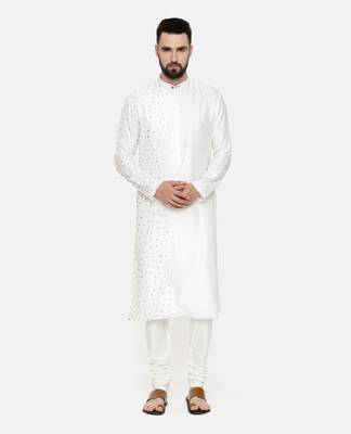 Ivory Hand Emboidered Kurta 1
