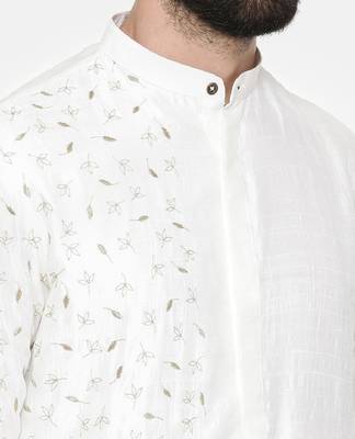 Ivory Hand Emboidered Kurta 2
