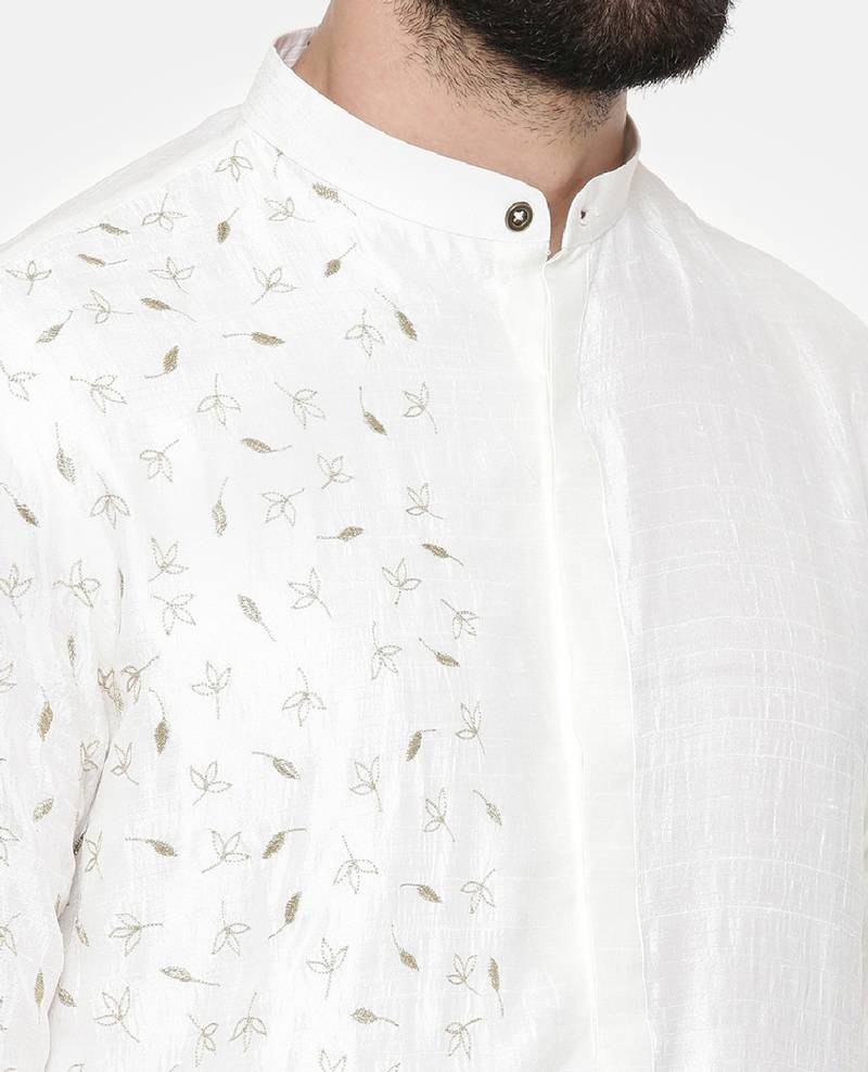 Ivory Hand Emboidered Kurta