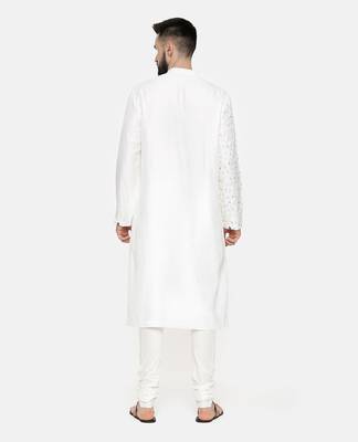 Ivory Hand Emboidered Kurta 4