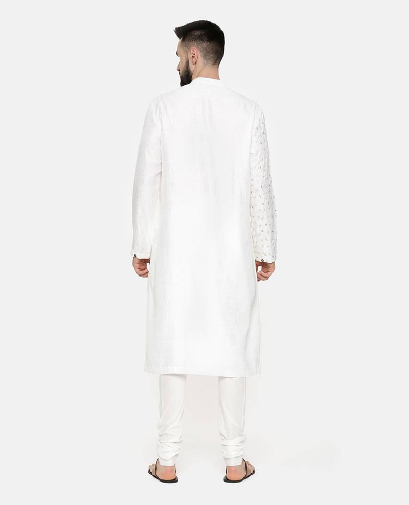 Ivory Hand Emboidered Kurta