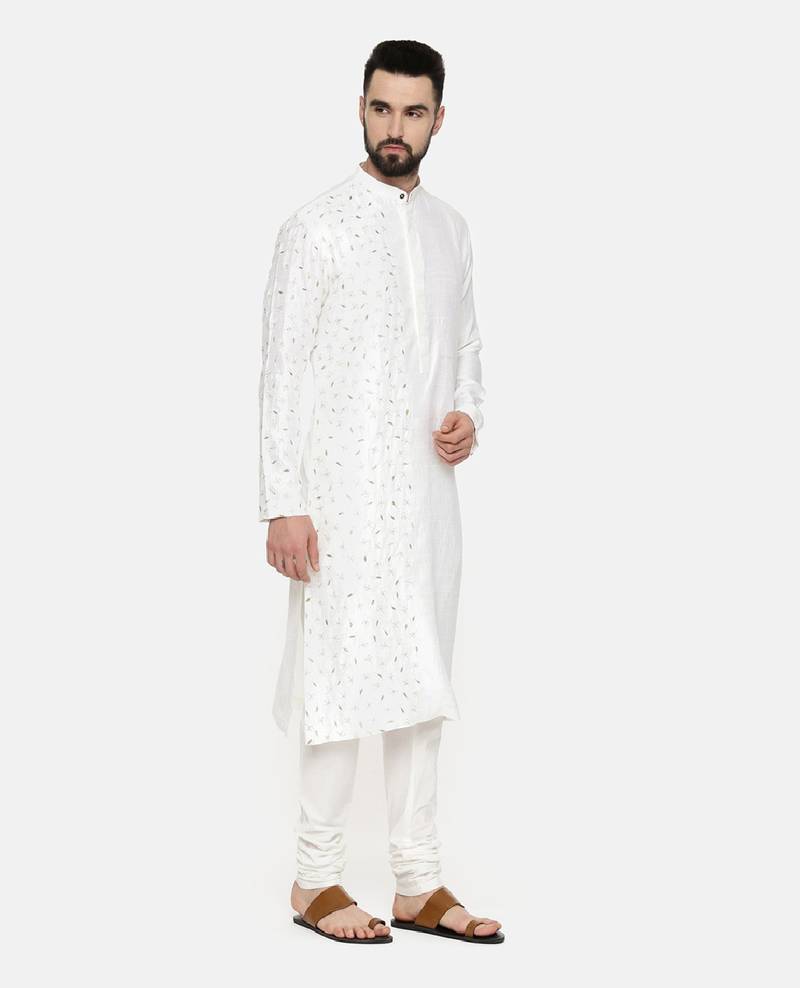 Ivory Hand Emboidered Kurta