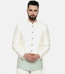 Ivory Green Embroidered Jacket
