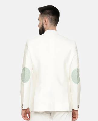 Ivory Green Embroidered Jacket 4
