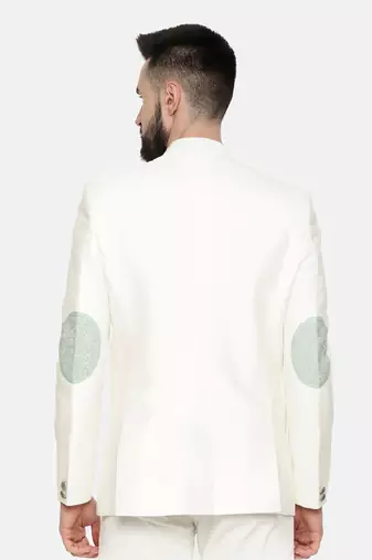 Ivory Green Embroidered Jacket