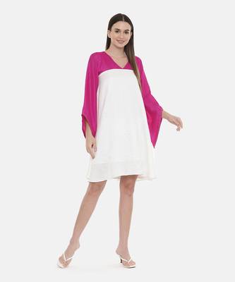 Ivory Pink Short Dress 1