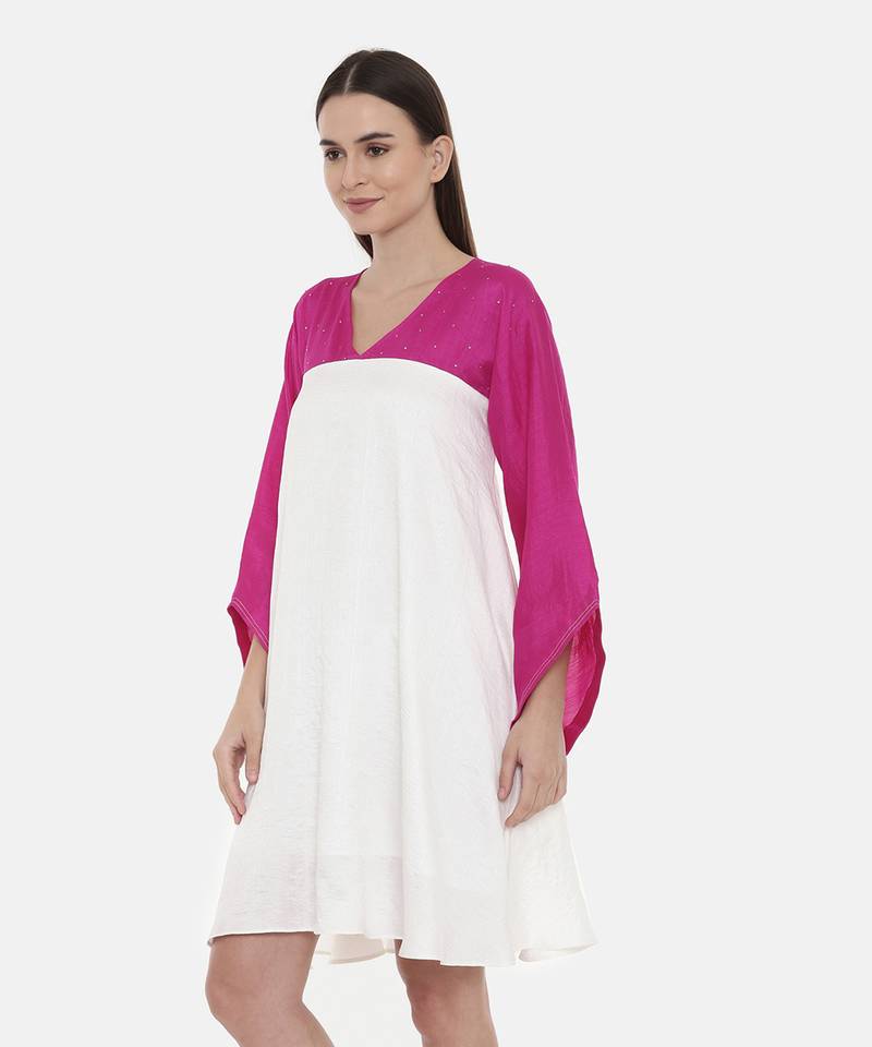 Ivory Pink Short Dress