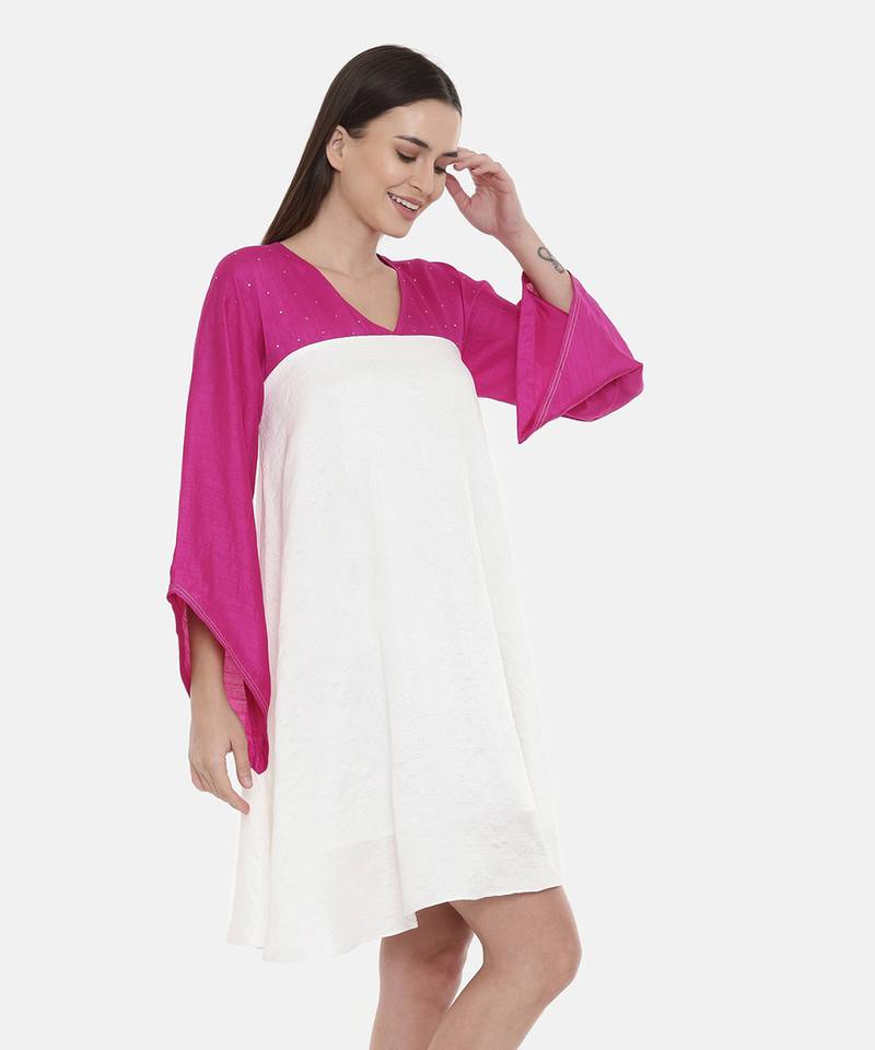 Ivory Pink Short Dress